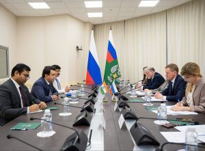 Роман Милорадов провел переговоры с представителями Министерства торговли и промышленности Индии по вопросам развития двустороннего сотрудничества